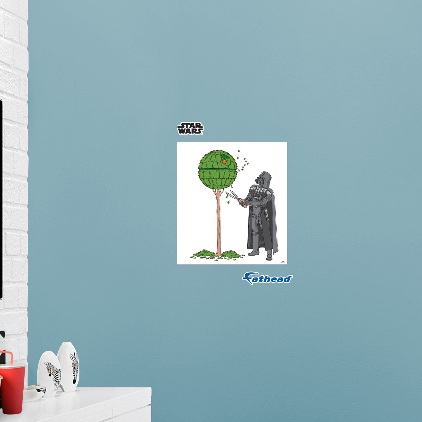 Darth Vader Cleaning The Trees Poster        - Officially Licensed Star Wars Removable     Adhesive Decal