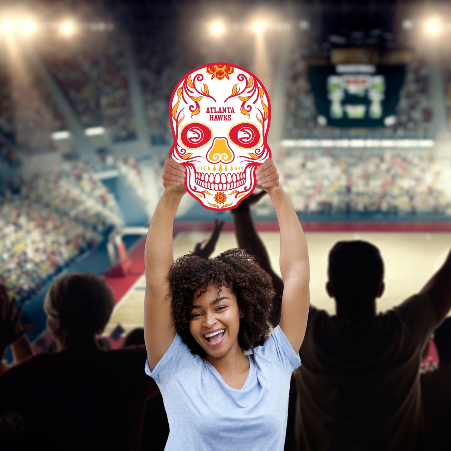Atlanta Hawks: Skull Foam Core Cutout - Officially Licensed NBA Big Head