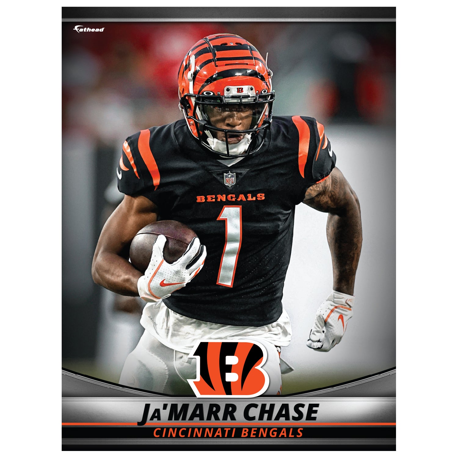 NFL Pro Line Men's Ja'Marr Chase Black Cincinnati Bengals Replica Jersey