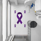 X-Large Pancreatic Cancer Ribbon  + 4 Decals (18"W x 38.5"H)
