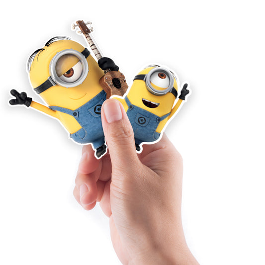 Sheet of 5 -Despicable Me: Stuart Minis        - Officially Licensed NBC Universal Removable    Adhesive Decal
