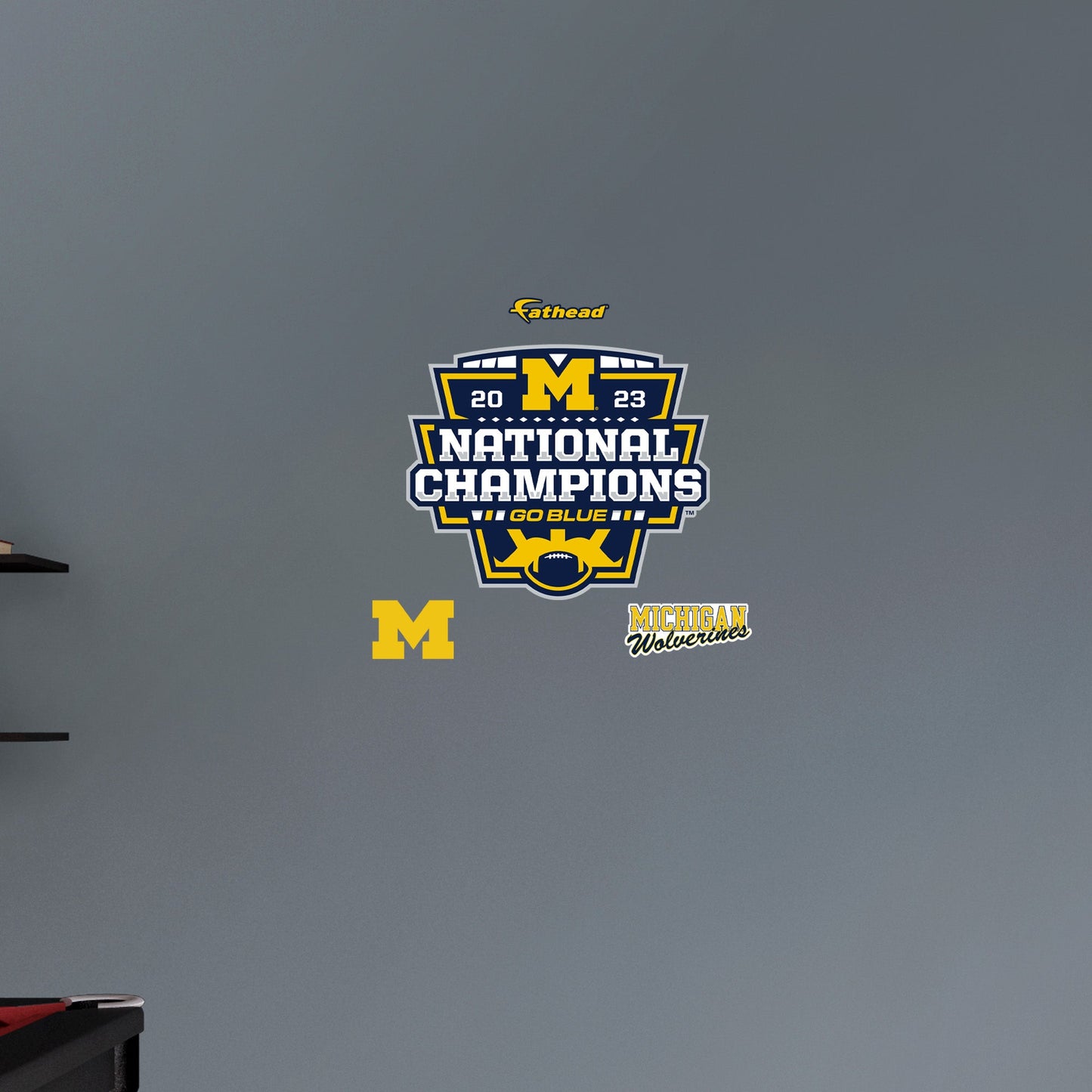 Michigan Wolverines:  2023 Football Champions Logo        - Officially Licensed NCAA Removable     Adhesive Decal