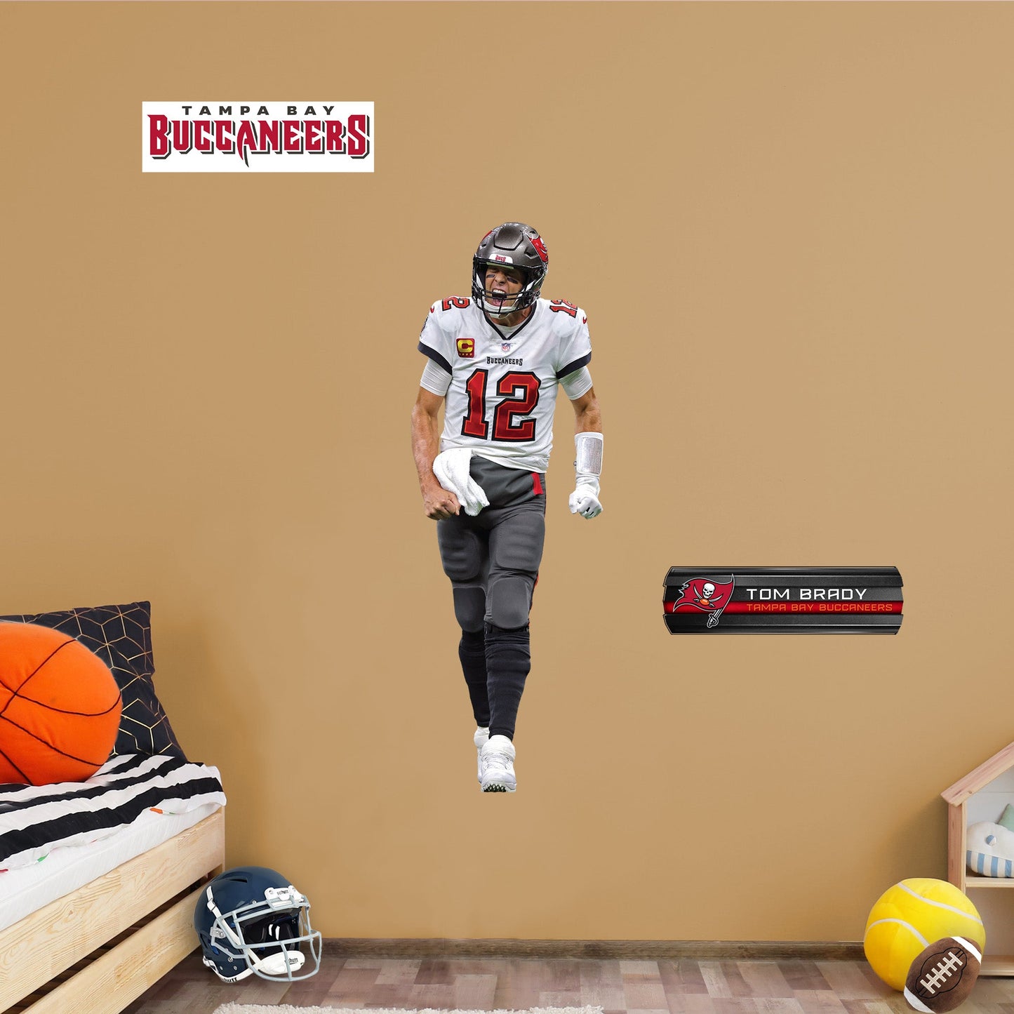 Tampa Bay Buccaneers: Tom Brady Celebration - Officially Licensed NFL Removable Adhesive Decal