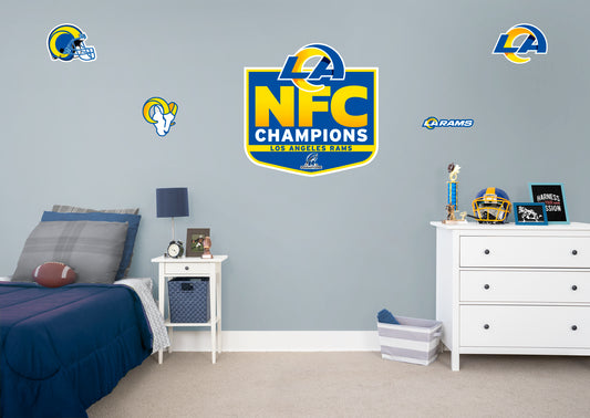 Los Angeles Rams:  2022 NFC Champions Logo        - Officially Licensed NFL Removable     Adhesive Decal
