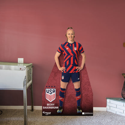 Becky Sauerbrunn 2022  Life-Size   Foam Core Cutout  - Officially Licensed USWNT    Stand Out