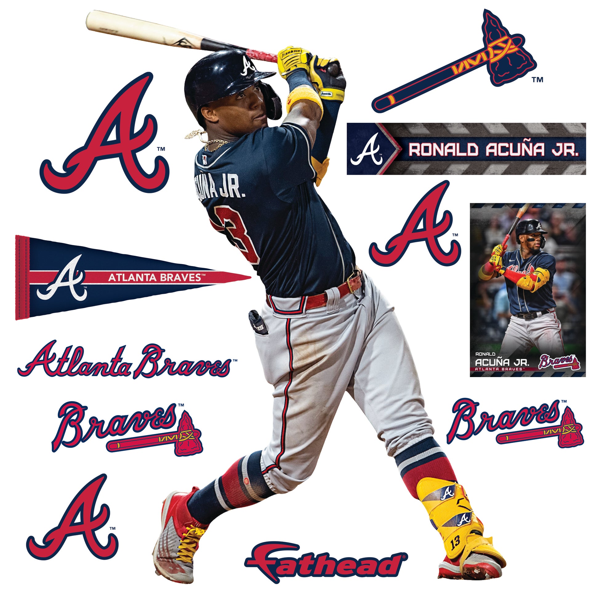 Atlanta Braves: Ronald Acuña Jr. 2022 - Officially Licensed MLB