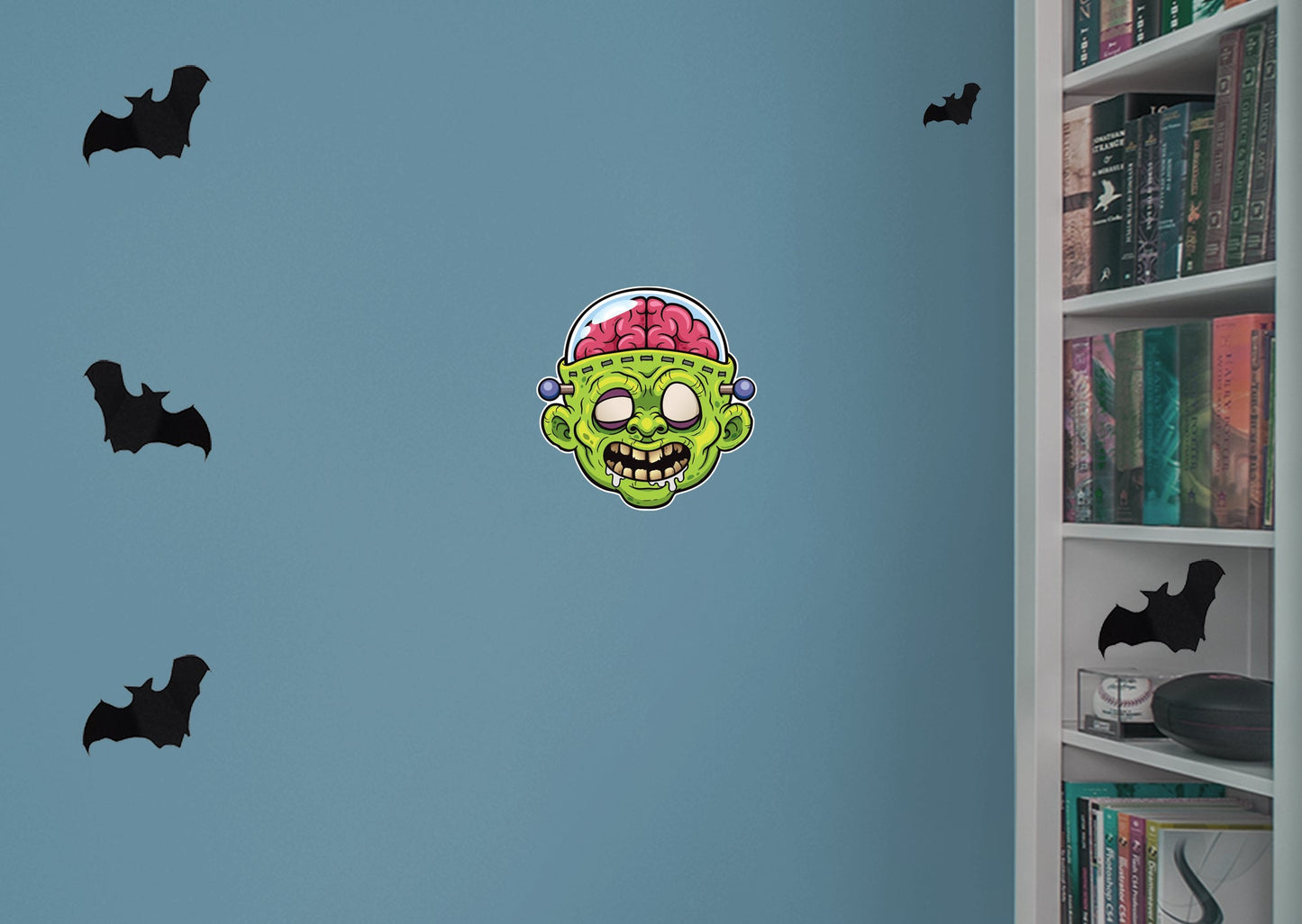 Halloween: Pink Brain Icon        -   Removable Wall   Adhesive Decal