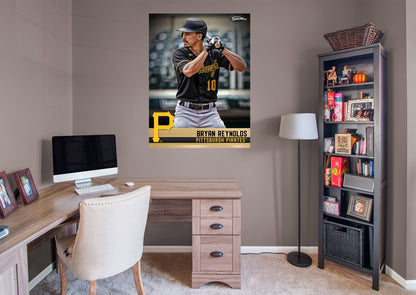 Pittsburgh Pirates: Bryan Reynolds  GameStar        - Officially Licensed MLB Removable Wall   Adhesive Decal