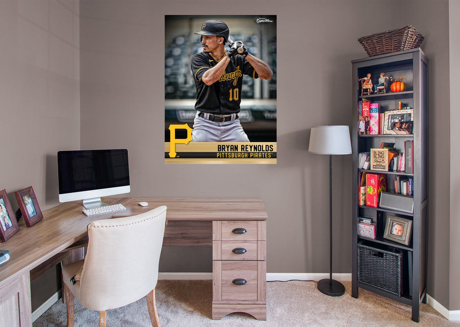 Bryan Reynolds - GameStars Series - Peel & Stick Poster - Official MLB - Pittsburgh Pirates - Reusable Vinyl Wall Decal