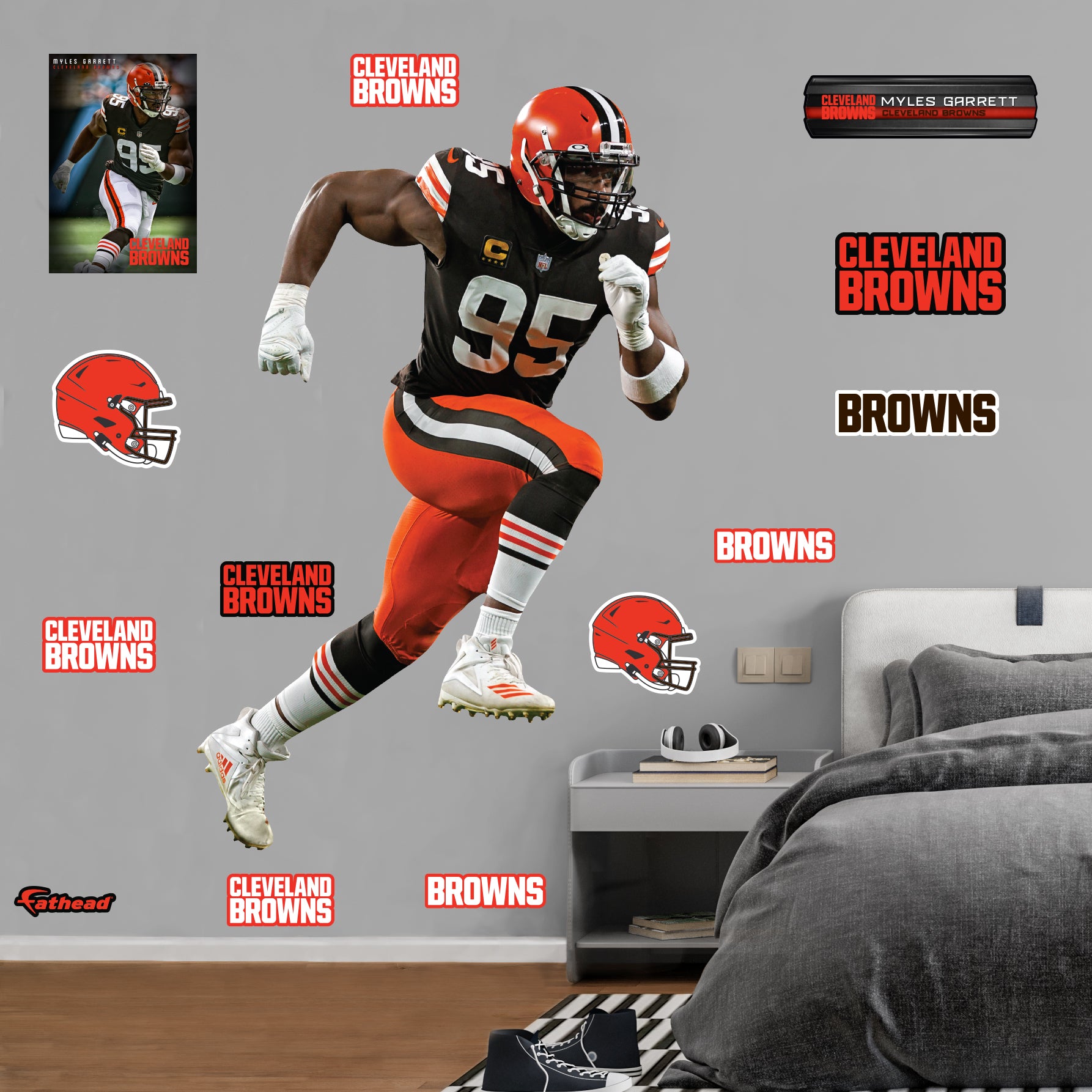 Cleveland Browns: Myles Garrett 2022 - Officially Licensed NFL Removab –  Fathead