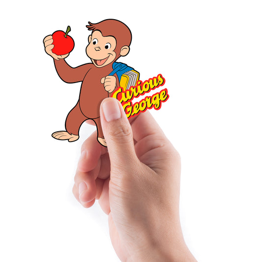 Sheet of 5 -Curious George: George Minis        - Officially Licensed NBC Universal Removable    Adhesive Decal