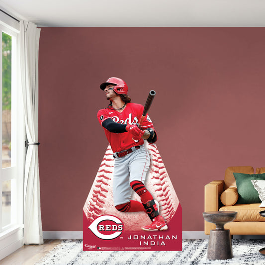 Cincinnati Reds: Jonathan India 2022  Life-Size   Foam Core Cutout  - Officially Licensed MLB    Stand Out