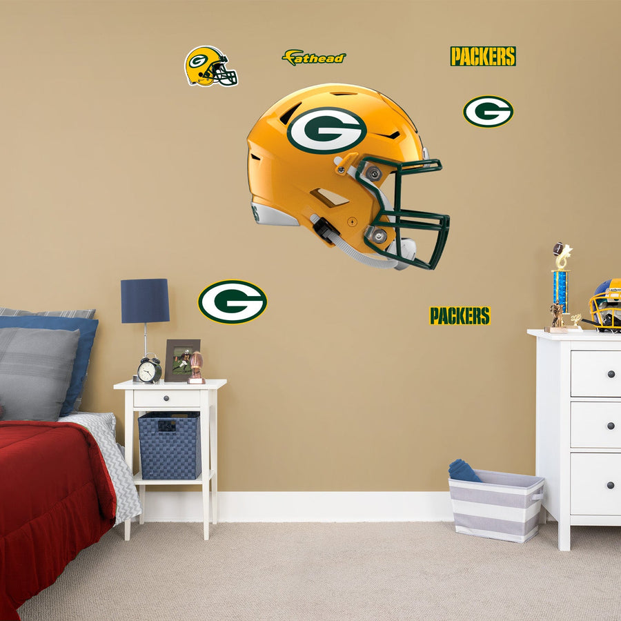 Green Bay Packers - RealBig Helmet Collection - Official NFL - Reusable Vinyl Wall Decals #2