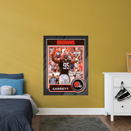 Cleveland Browns: Myles Garrett  Poster        - Officially Licensed NFL Removable     Adhesive Decal