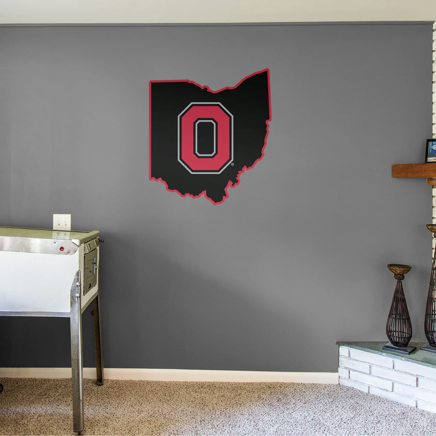 State of Ohio - RealBig Collection - Official NCAA - Ohio State Buckeyes - Reusable Vinyl Wall Decals