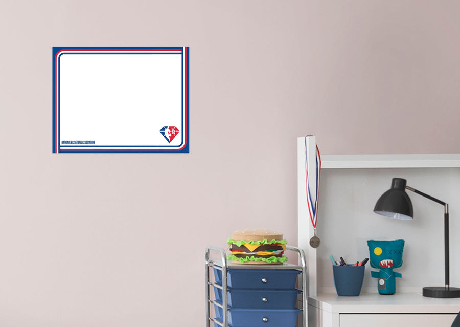 75th Anniversary - Dry Erase Whiteboard - Official NBA - Reusable Vinyl Wall Decal