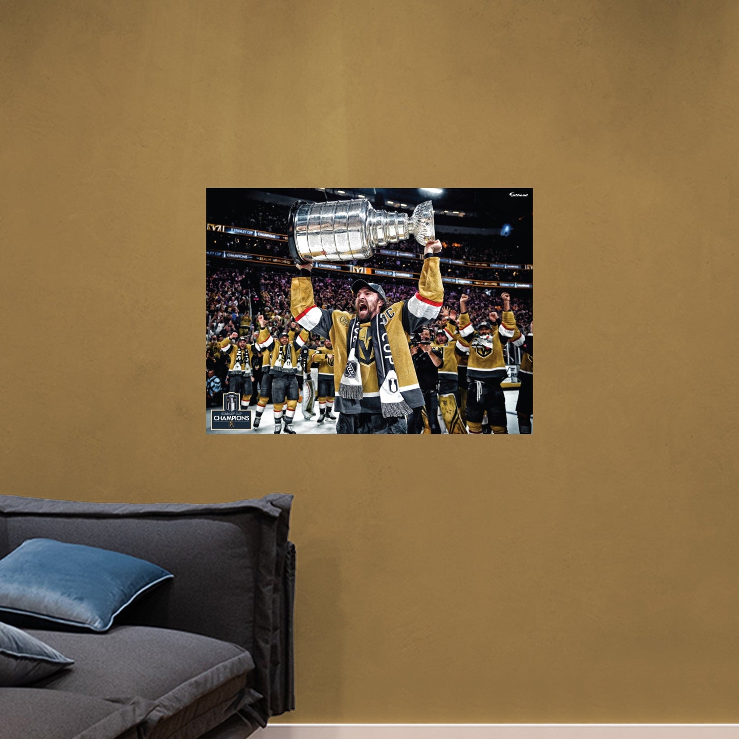 Vegas Golden Knights: Mark Stone 2023 Stanley Cup Hoist Poster        - Officially Licensed NHL Removable     Adhesive Decal