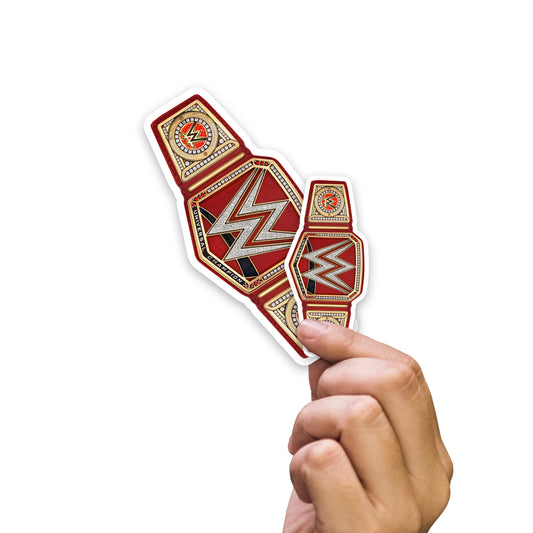 Red Universal Title  Minis        - Officially Licensed WWE Removable     Adhesive Decal
