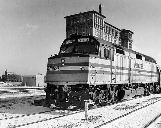 Last Train out of Michigan Central Depot (1988) - Officially Licensed Detroit News Canvas