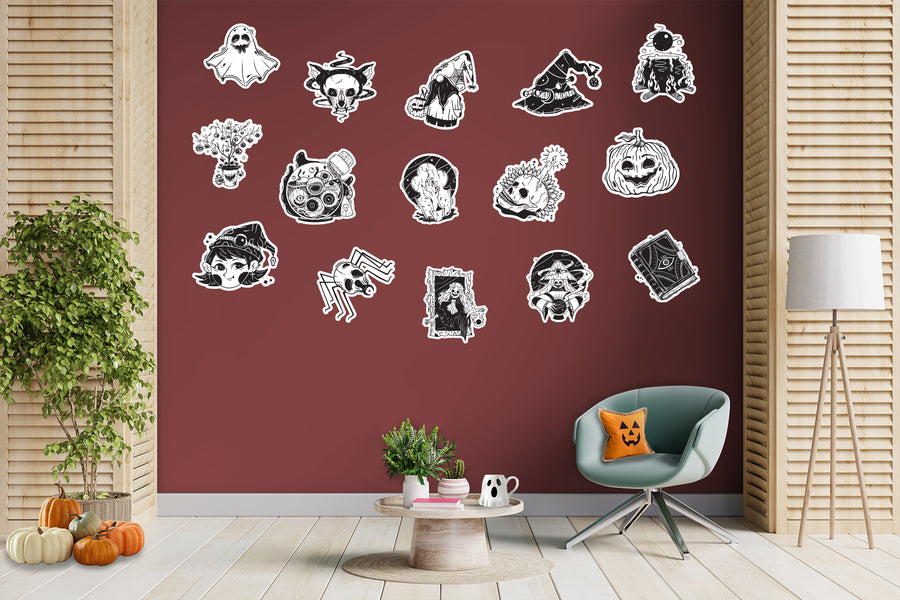 Halloween: White and Black Collection - Removable Adhesive Decal
