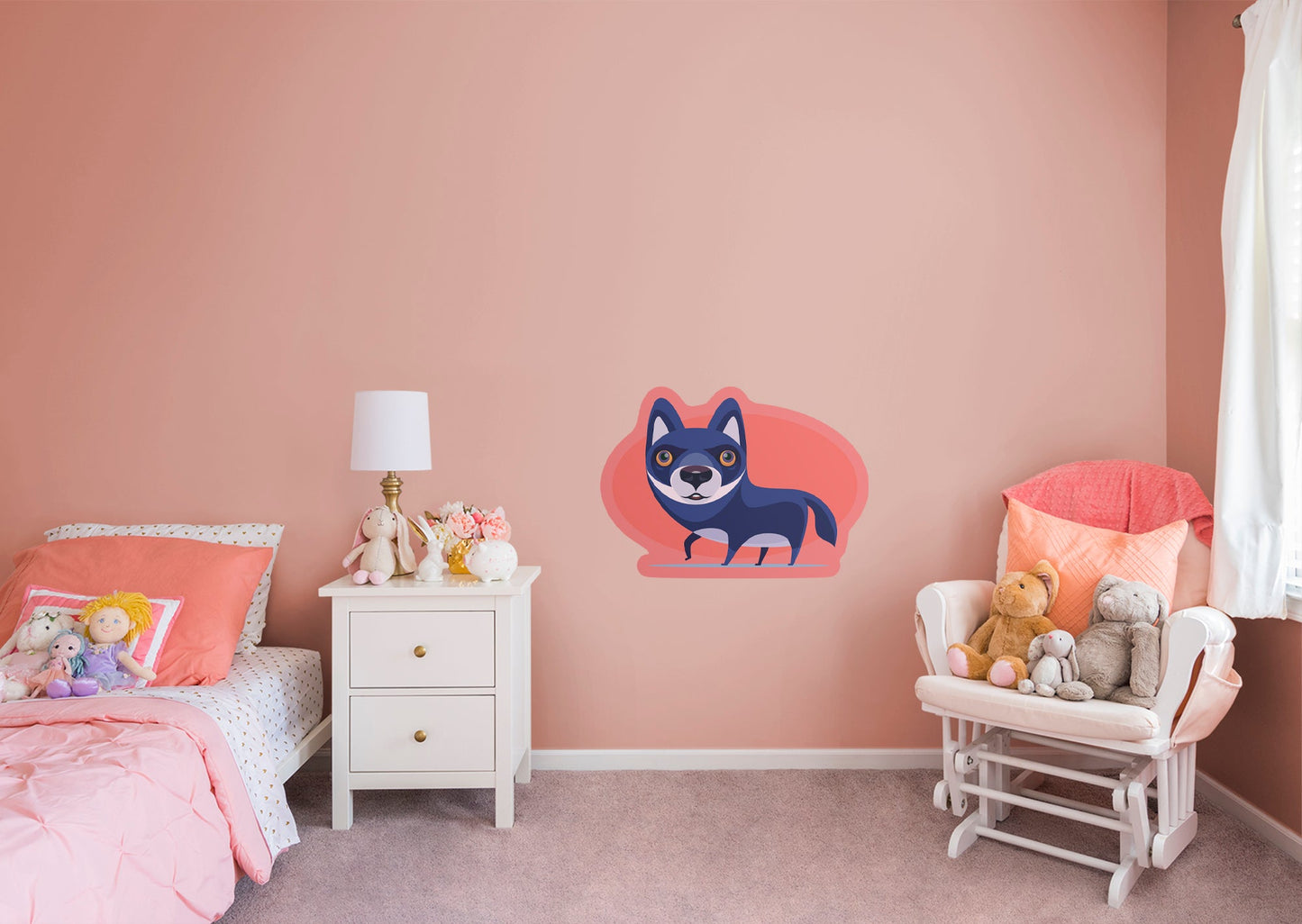 Jungle:  Wolf        -   Removable     Adhesive Decal