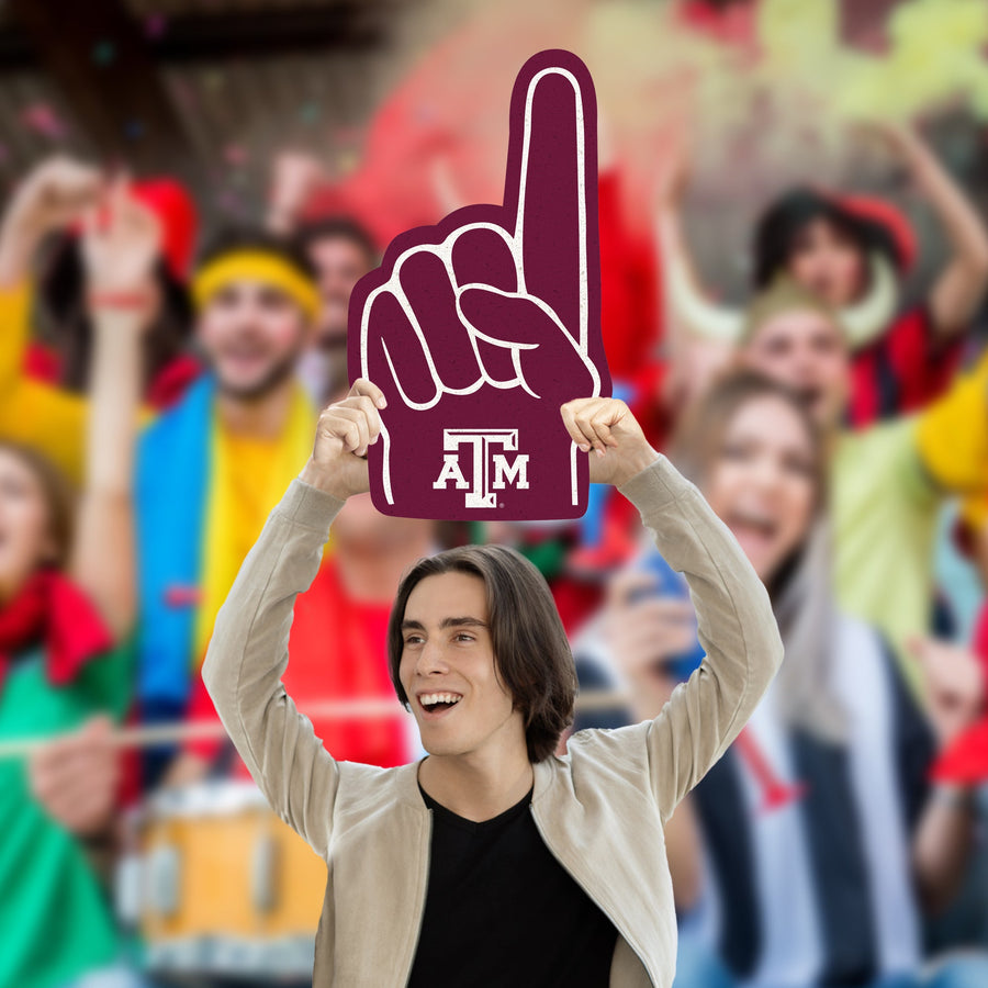 Foam Finger - Big Head - Official NCAA - Texas A&M Aggies - Foam Core Cutout