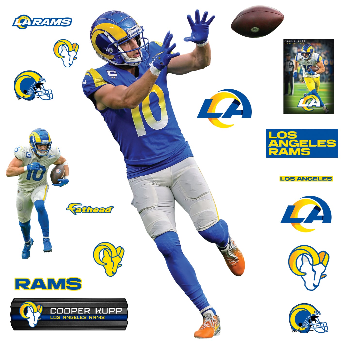 Life-Size Athlete +15 Decals (38"W x 77"H)