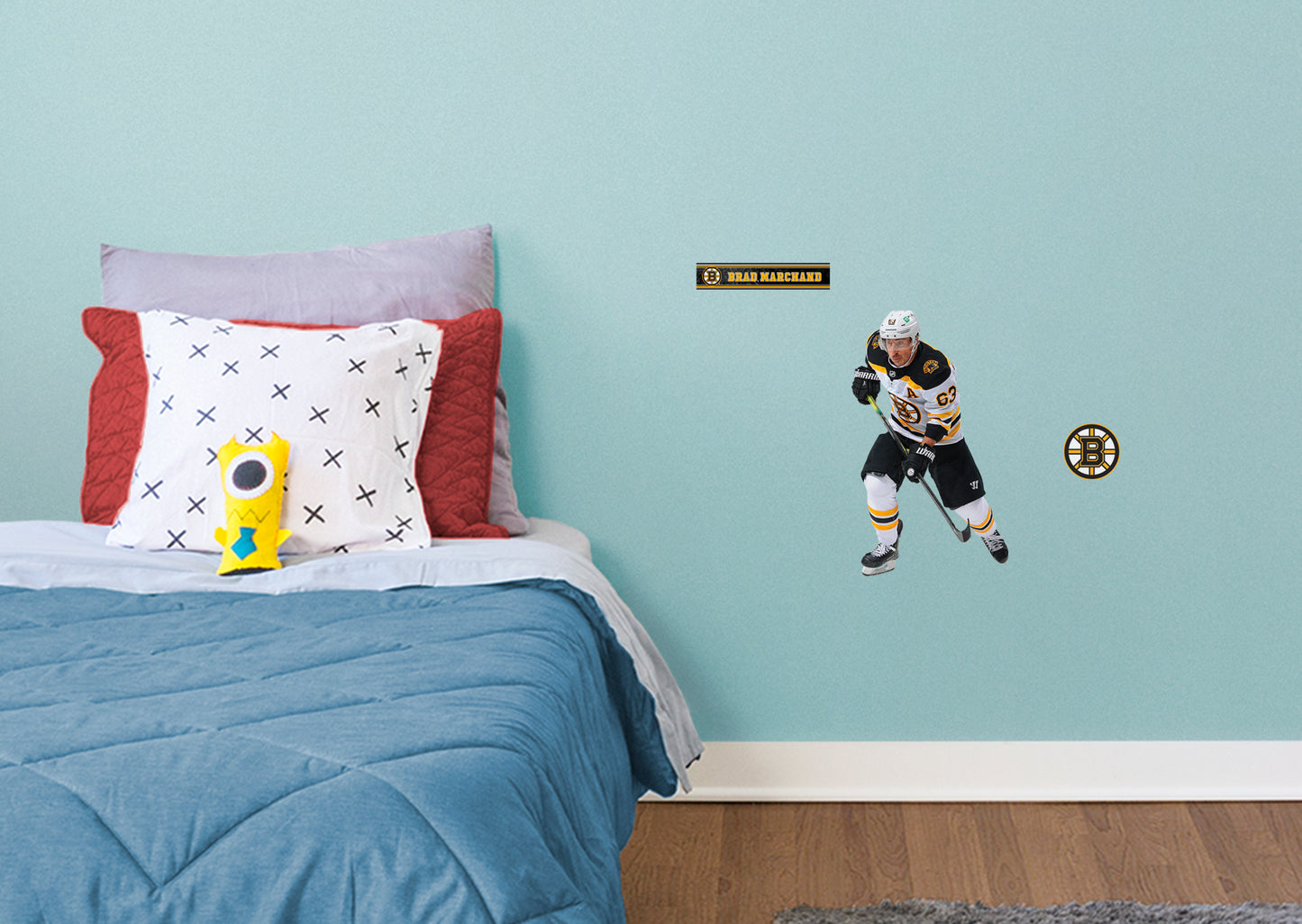 Boston Bruins: Brad Marchand         - Officially Licensed NHL Removable Wall   Adhesive Decal