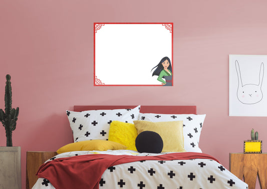 Mulan: Mulan Dry Erase Whiteboard        - Officially Licensed Disney Removable Wall   Adhesive Decal