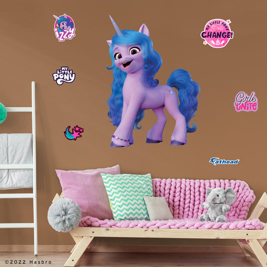 My Little Pony Movie 2: Izzy RealBig        - Officially Licensed Hasbro Removable     Adhesive Decal