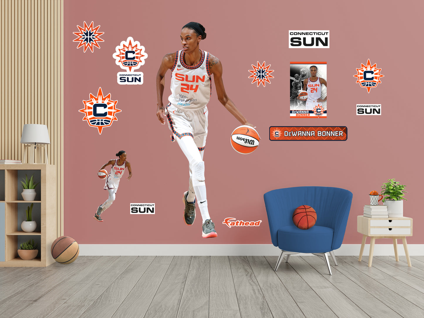 Connecticut Sun: DeWanna Bonner 2021        - Officially Licensed WNBA Removable     Adhesive Decal