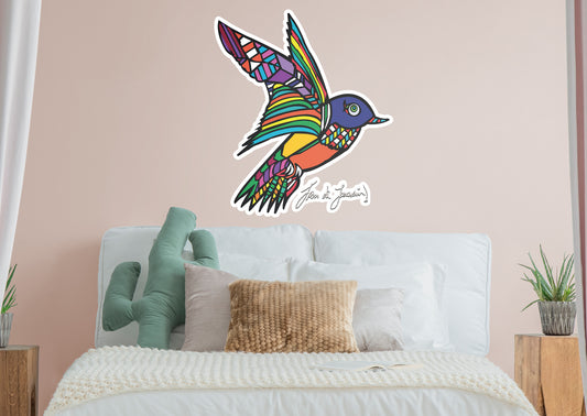 Dream Big Art:  Hummingbird Icon        - Officially Licensed Juan de Lascurain Removable     Adhesive Decal