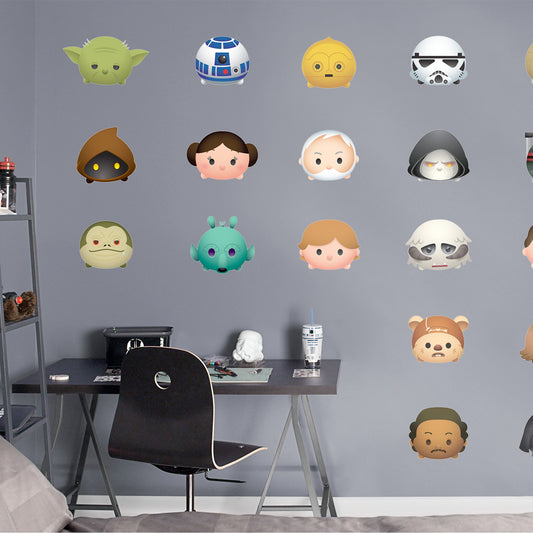 Star Wars: Tsum Tsum Collection - Officially Licensed Removable Wall Decals