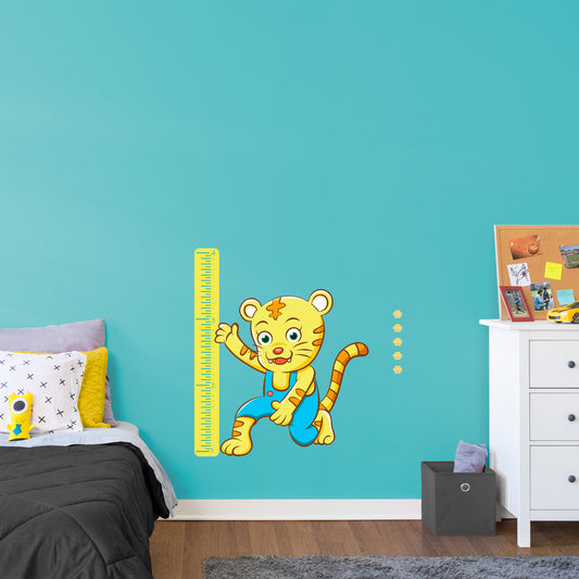 Growth Chart Cheetah  - Removable Wall Decal