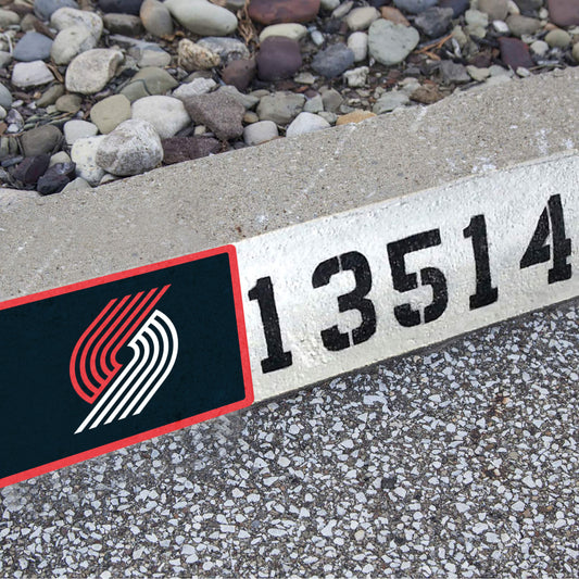Portland Trail Blazers: Address Block Logo - Officially Licensed NBA Outdoor Graphic