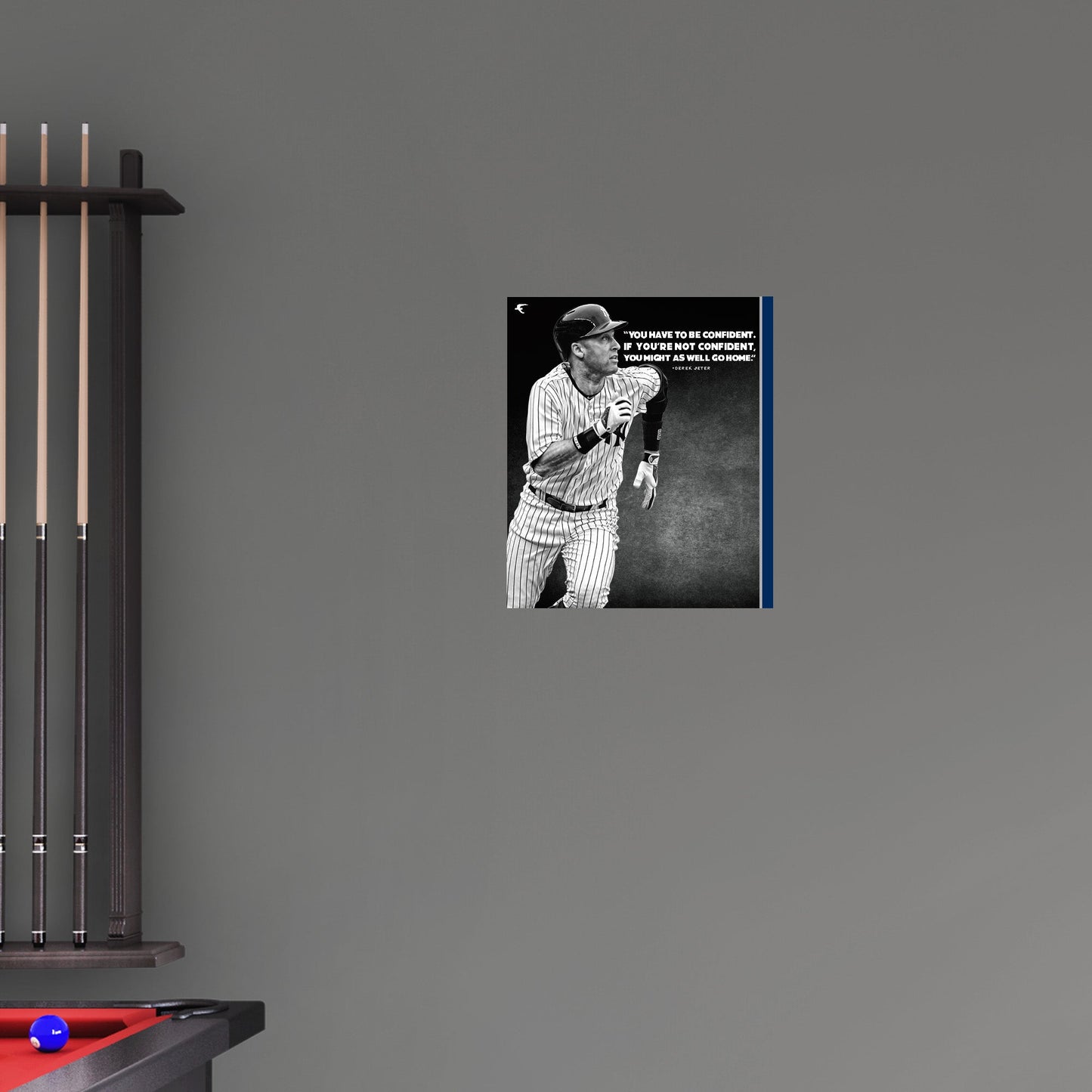 New York Yankees: Derek Jeter Inspirational Poster        - Officially Licensed MLB Removable     Adhesive Decal