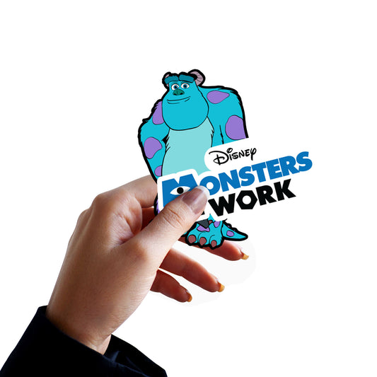 Sheet of 4 -Monsters at Work: Sulley Minis        - Officially Licensed Disney Removable Wall   Adhesive Decal