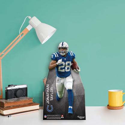 Indianapolis Colts: Jonathan Taylor Mini Cardstock Cutout - Officially Licensed NFL Stand Out