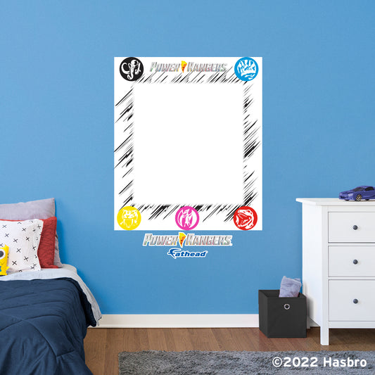 Power Rangers:  Zords Dry Erase        - Officially Licensed Hasbro Removable     Adhesive Decal