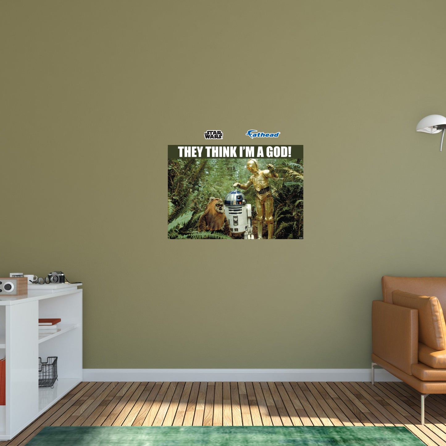 They Think I'm A God meme Poster        - Officially Licensed Star Wars Removable     Adhesive Decal