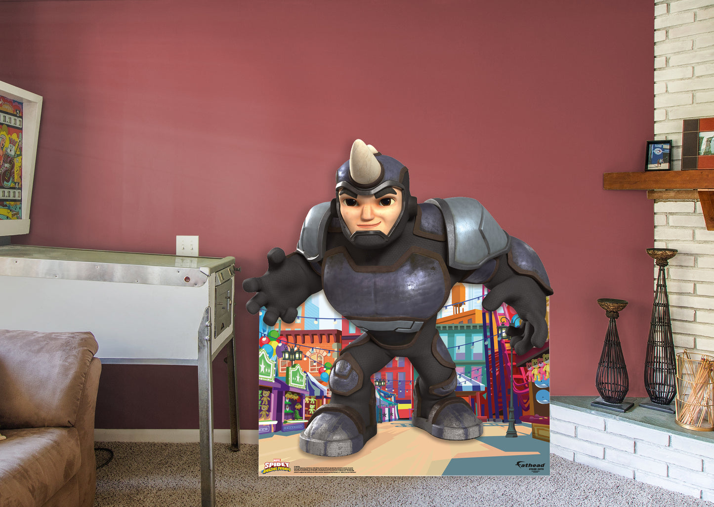 Spidey and his Amazing Friends: Rhino Life-Size   Foam Core Cutout  - Officially Licensed Marvel    Stand Out