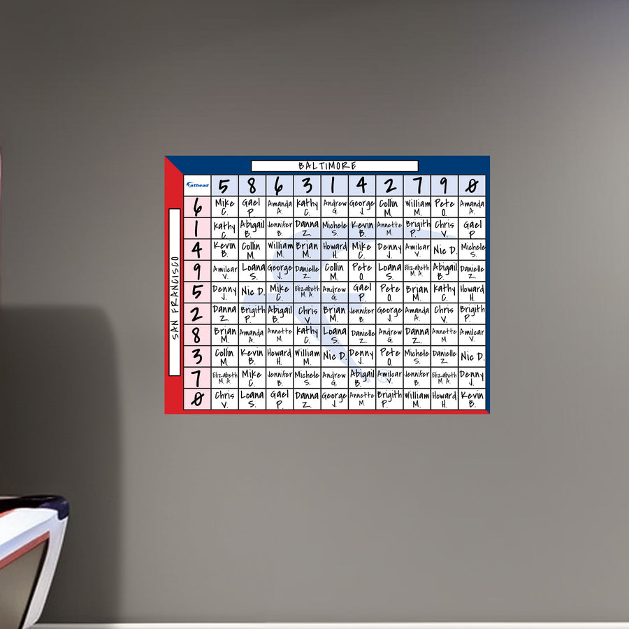 Dry Erase Squares Sheet        -   Removable     Adhesive Decal