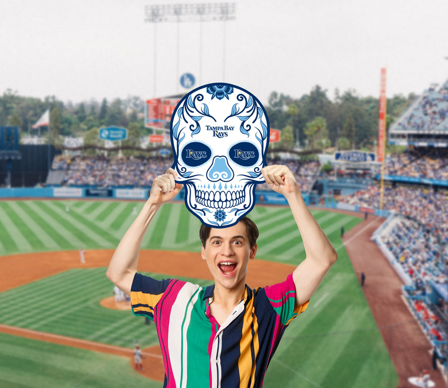 Skull Logo - Big Head - Official MLB - Tampa Bay Rays - Foam Core Cutout
