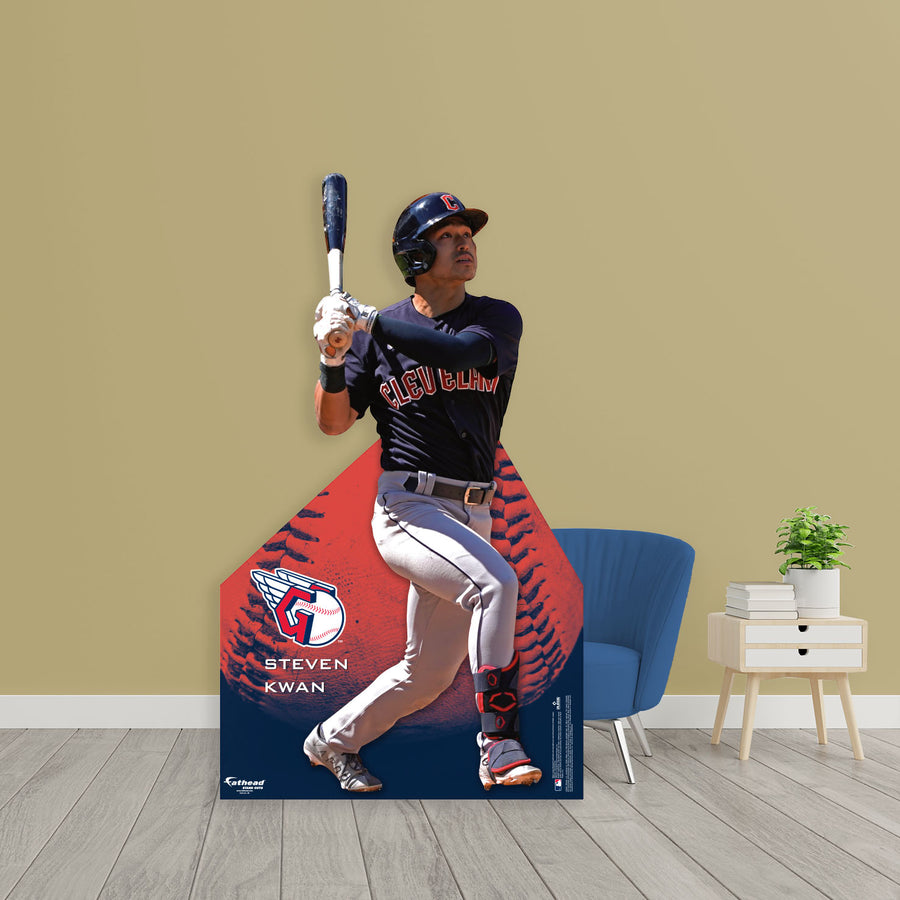 Steven Kwan - Life-Size Stand Out - Official MLB - Cleveland Guardians - Foam Core Cutout