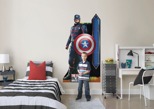 The Falcon & The Winter Soldier Growth Chart JOHN F WALKER  - Officially Licensed Marvel Removable Wall Decal