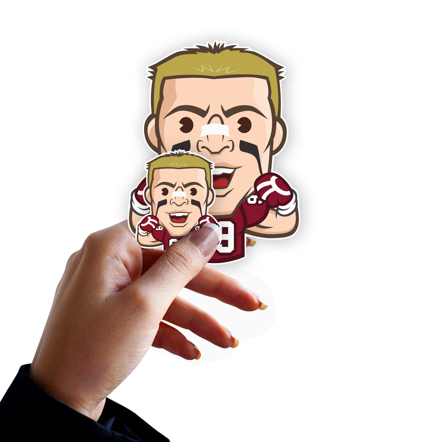 Arizona Cardinals: J.J. Watt  Emoji Minis        - Officially Licensed NFLPA Removable     Adhesive Decal