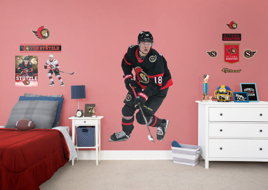 Tim Stützle - RealBig Collection - Official NHL - Ottawa Senators - Reusable Vinyl Wall Decals