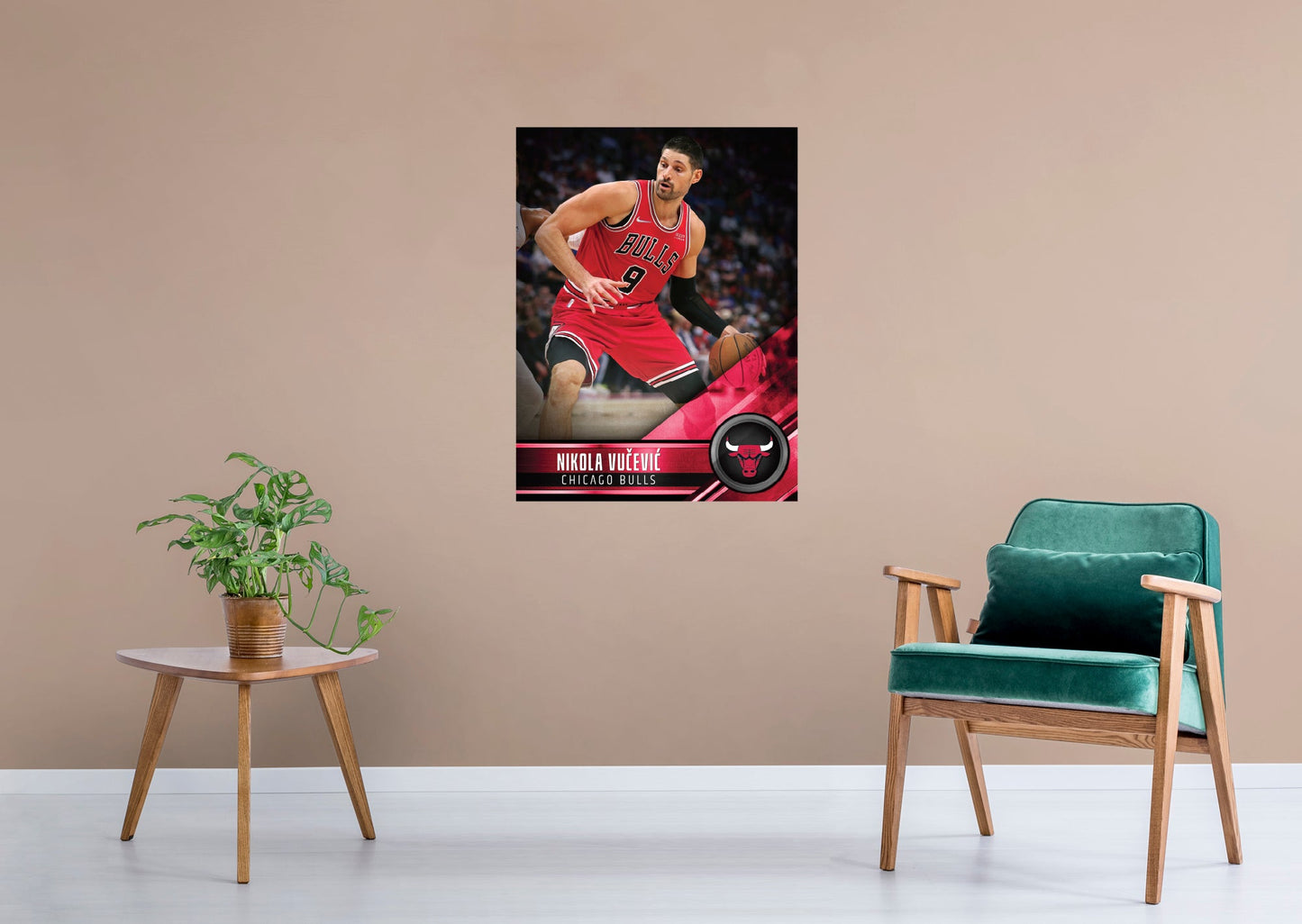 Chicago Bulls: Nikola Vuƒçeviƒá Poster - Officially Licensed NBA Removable Adhesive Decal