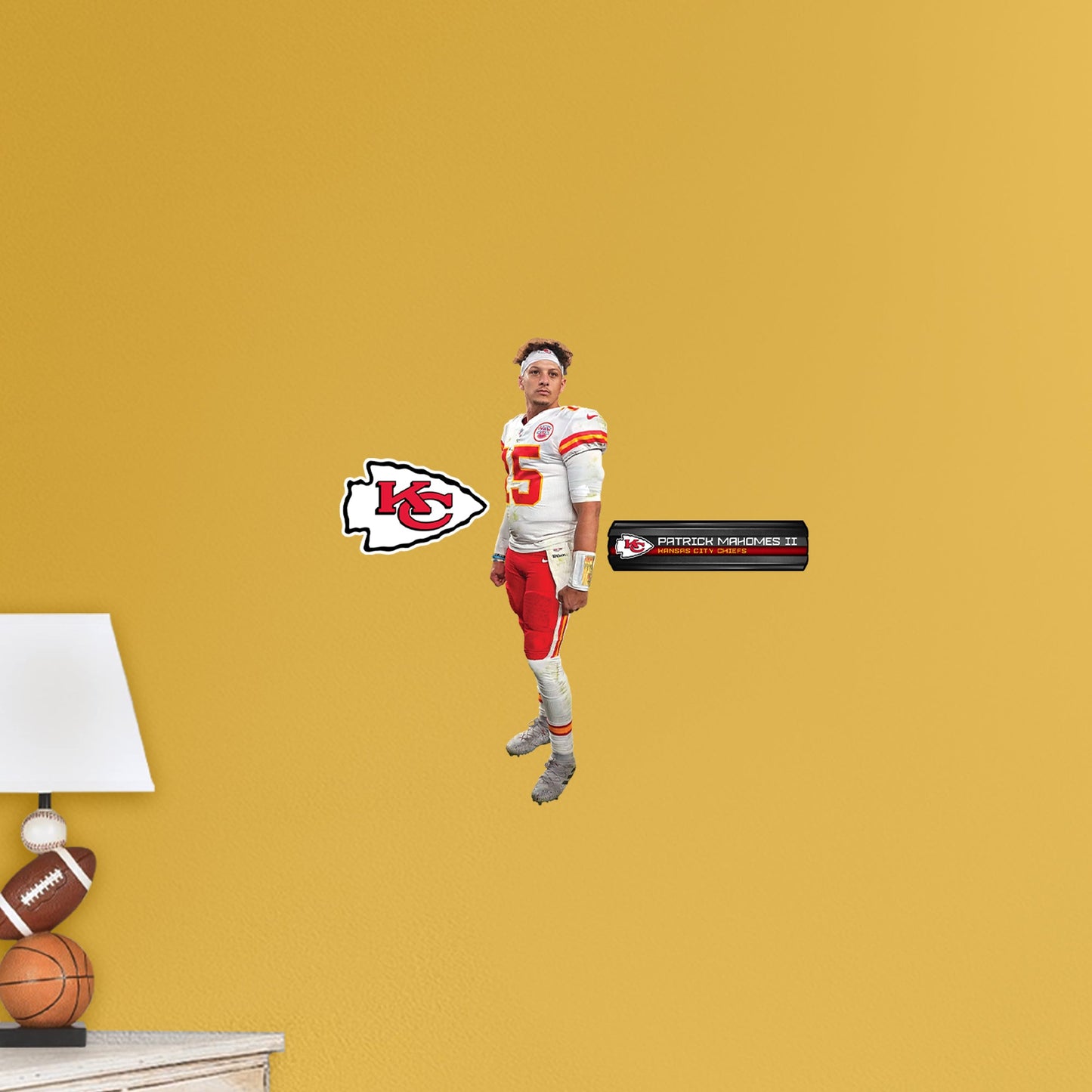 Kansas City Chiefs: Patrick Mahomes II The Man - Officially Licensed NFL Removable Adhesive Decal