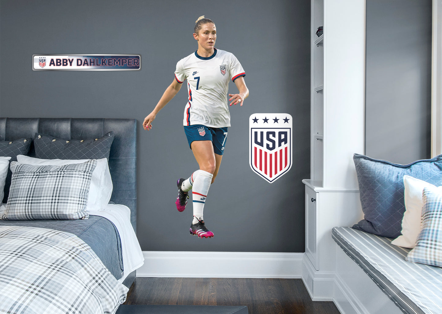 Abby Dahlkemper 2020        - Officially Licensed US Soccer Removable     Adhesive Decal
